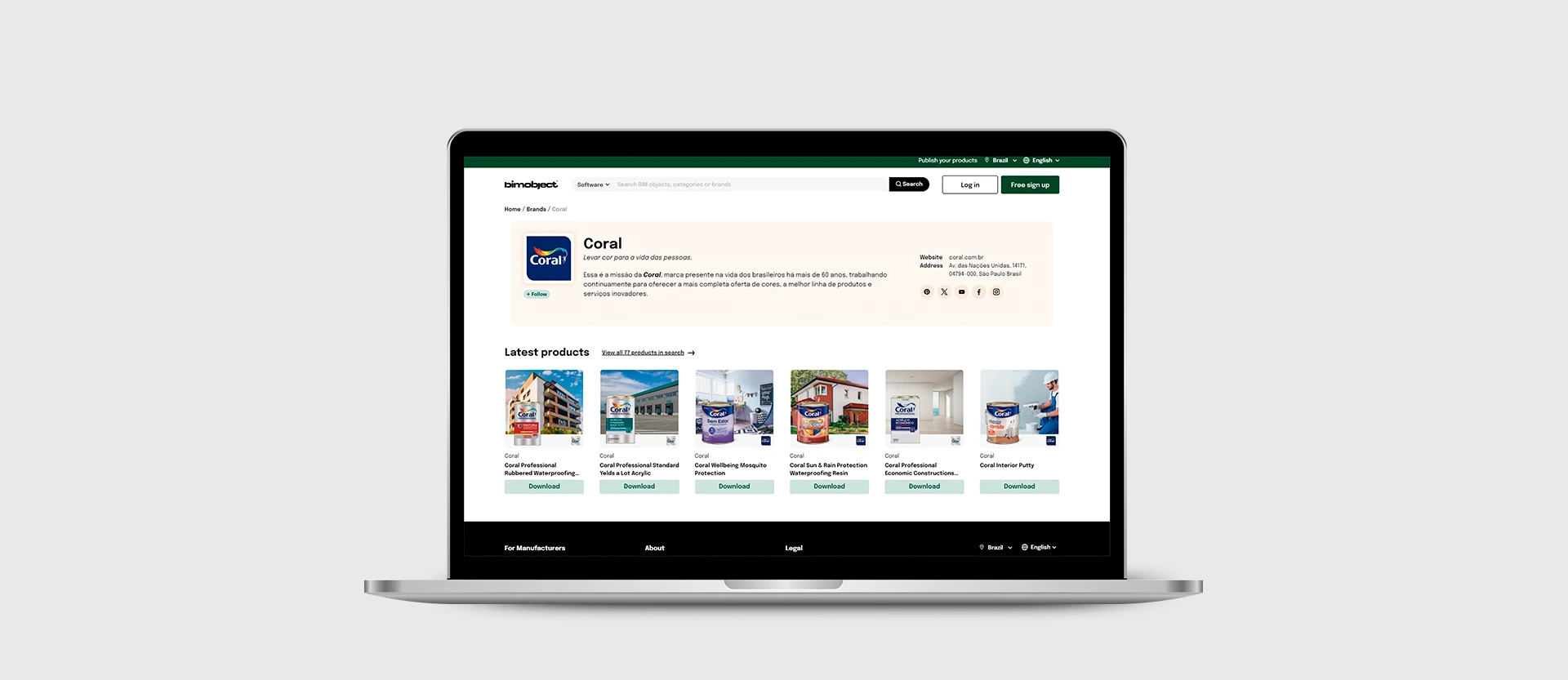 Ferramentas profissionais - Coral BIM Object